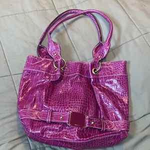 Pink Rosetti Faux Leather Purse